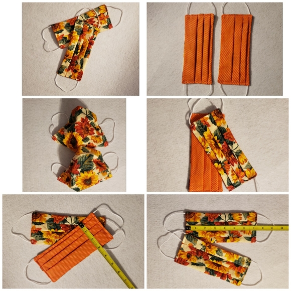 Handmade Accessories - 2pck Sunflower Adult Face Masks